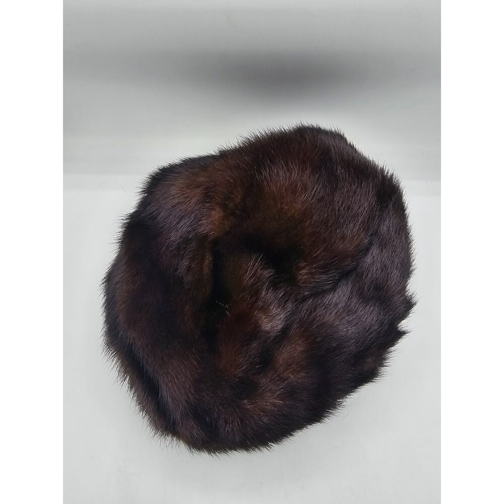 Womens Vintage Fur Hat by Amrose New York with Fur 1950s - Picture 2 of 5